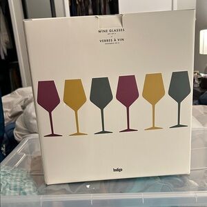 Indigo Multicolor Wine Glass Set